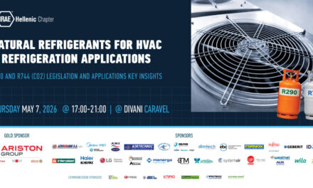 ASHRAE: Τεχνική Ημερίδα «Natural Refrigerants for HVAC & Refrigeration Applications, R290 & R744 (CO₂) Legislation and Applications – Key Insights»
